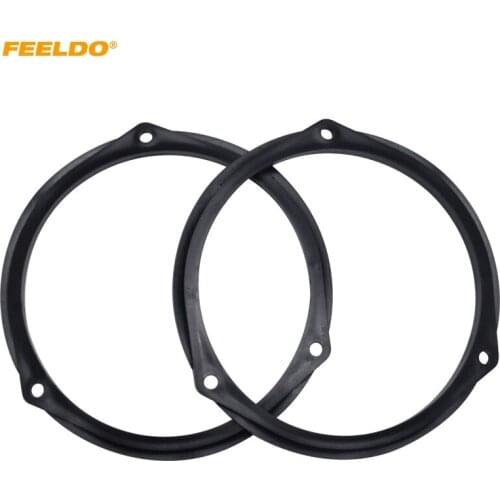 FEELDO 1pair Car Speaker Spacer Horn Pad Mounts For Dongfeng Zotye Zhonghua Senia Stereo Refitting Ring Adapter #HQ5613