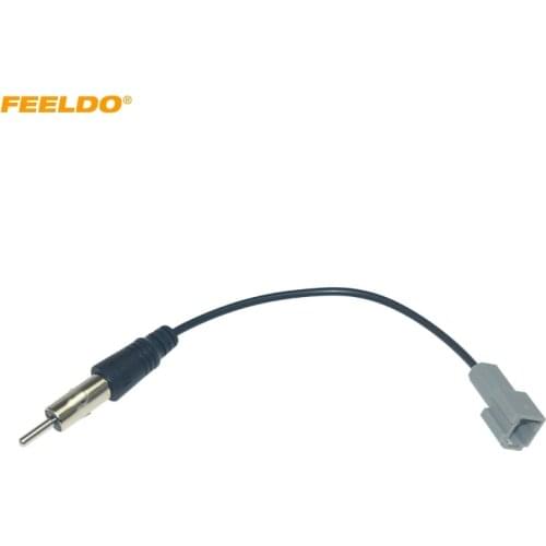 FEELDO Car 1PIN Female to ISO Male Plug Radio Antenna Adapter For Honda CRV Civic Accord Single Head Radio Wire Cable #HQ6740