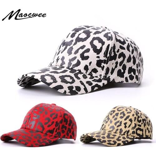 Summer new men and women baseball cap leopard print brand hat mens casual cap female travel sun hat