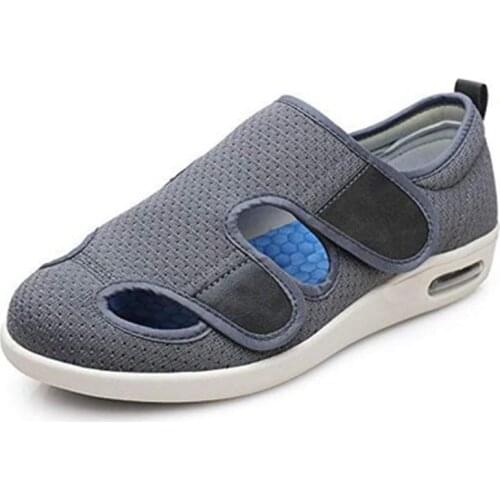 Summer old mother shoes and sandals flip Velcro foot swelling shoes foot bone can be adjusted after the old shoes