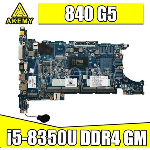 For HP ELITEBOOK 840 850 G5 Laptop Motherboard With i5-8350U CPU L15518-001 6050A2945601-MB-A01 DDR4 MB 100% Tested Fast Ship