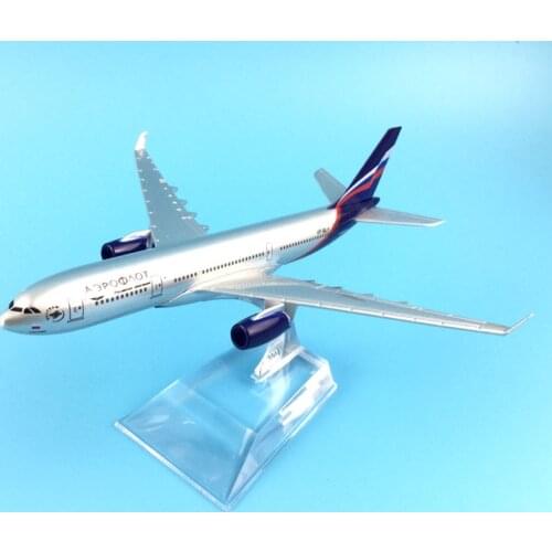 Russian Airlines Airbus 330 A330 Airways Airplane 16cm Alloy Metal Air Aeroflot Model Plane Model W Stand Aircraft TOYS Gift
