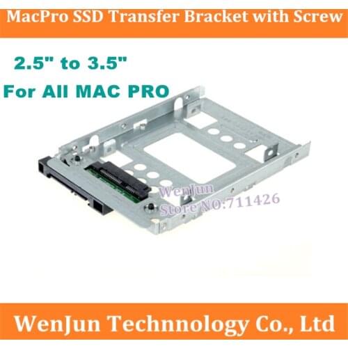 100% Original & New 2.5 to 3.5 inch Hard Disk transfer bracket Hot Swap Hard Disk bracket tray For all MAC PRO