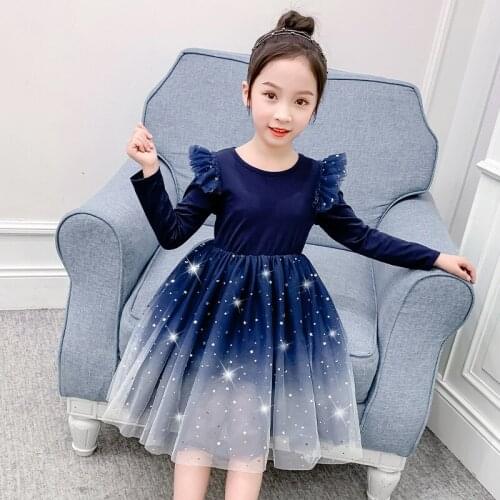 Baby Girls Dress Spring Autumn Long Sleeve Vestido Toddler Kid Birthday Gift Princess Dress