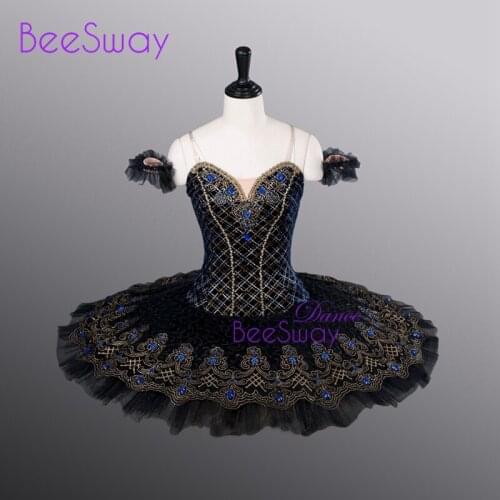 Adult professional tutu skirt Black Pancake Tutu for Child classical Professional Ballet Tutus ballet dress