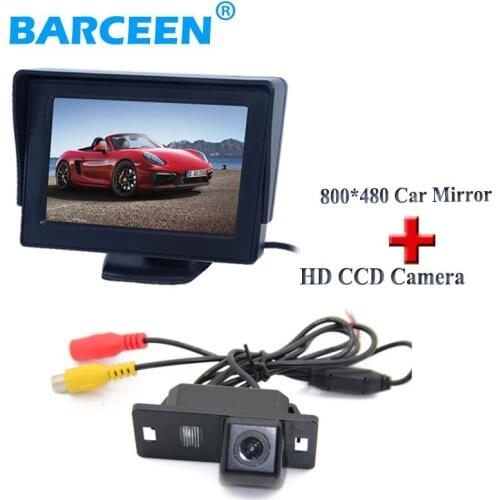 Wire car parking 2 in 1 system include 4.3" car monitor+car rear reversing camera Fit for Audi A4L 2013~2014 / TT/ A5/ A6/Q5