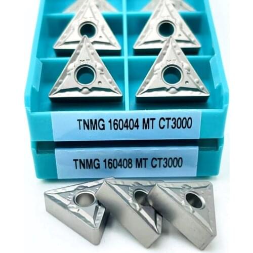 TNMG 160404 TNMG 160408 MT CT3000 Cermet Triangle Blade High Gloss CNC Turning Blade TNMG High Quality Cermet Turning Tool
