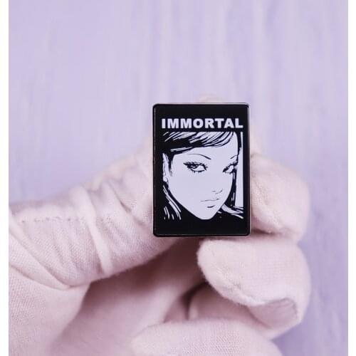 Tomie Immortal Enamel Pin Horror Manga Brooch Feminist Art Jewelry Decor