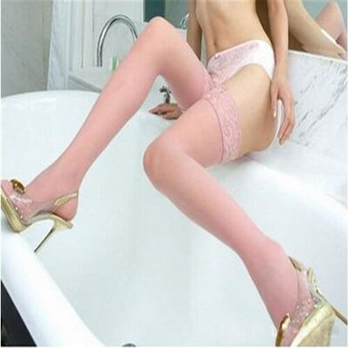 1 Pair Sexy Womens Girls Ladies Ultrathin Lace Sexy Warm Top Stay Up Thigh High Over the Knee Socks Long Stockings Nightclubs