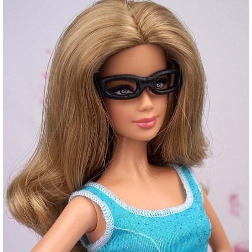 100PCS/LOT 1/6 Doll Accessories Fashion Black Doll Glasses