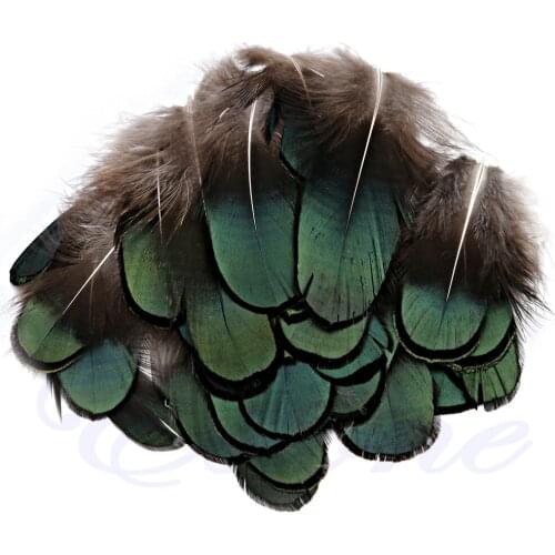 2020 New 50Pcs Beautiful Natural Pheasant Feathers for Craft Sewing Millinery Costume DIY