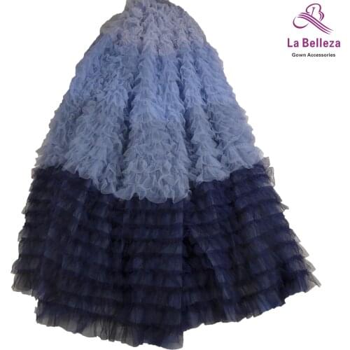 115cm width Pink/blue/brown/yellow gradient mesh party/skirt/show dress lace fabric 5yards/lot