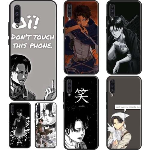 Levi Ackerman Anime Case For Samsung A52 A72 A32 A12 A20e A21S A11 A31 A41 A51 A71 A02S A10 A40 A50 A70 Coque