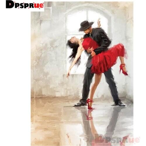 Dpsprue Diy 5d diamond painting Cross stitch Kit dance Diamond mosaic home decoration embroidery pattern handmade Friend gift