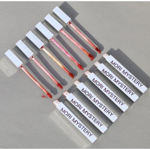 Small Silver Tube Lip Glaze Lip Mud Matte Matte Female Niche Brand Lipstick Cheap Student Lip Gloss Makeup Cosmetics QBMY