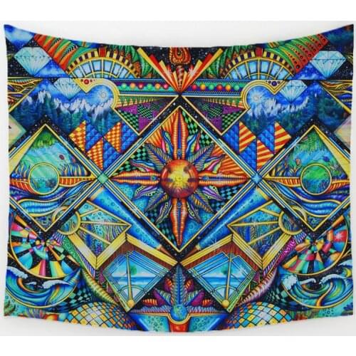 Geometric Irregular Hippie Mandala Pattern Tapestry abstract painting Art Wall Hanging Gobelin Livingroom Decor Crafts