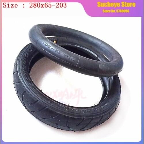 Good Quality 280 X 65-203 Inch Inner Outer Tires 280 X 65-203 Stroller / Push Chair / Jogger Front and Rear Tyre Inner Tube