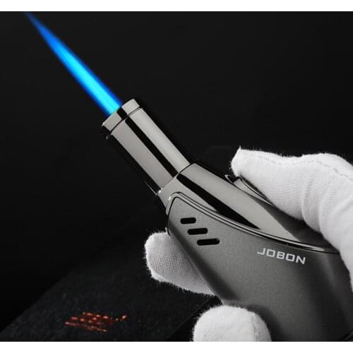 JOBON New Torch Turbo Windproof Pen Spray Gun Jet Butane Pipe Lighter Metal Gas Kitchen Outdoor BBQ Cigar Survival Lighter