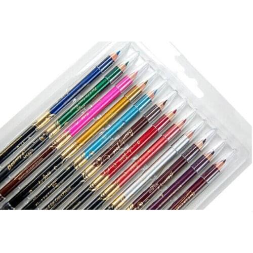 12 Colors Pencil Form Natural Kohl- Eyeliner Called Also Surme