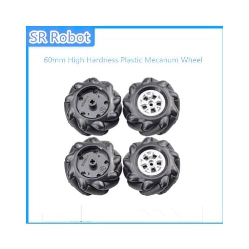 60mm High Hardness Plastic Mecanum Wheel with LEGOs Hubs Omni-directional Tires for Arduino Microbit Robot Toy Parts