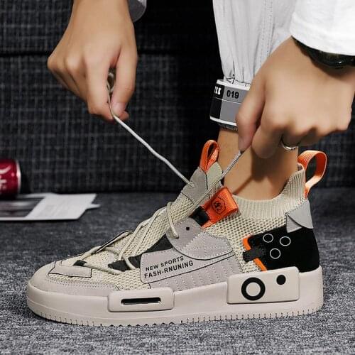 Big Size Summer Light Weight Sneakers Socks Men Sports Shoes Running Male Tennis Original Sport Shoes Men Gray Knit Gym GMB-1416