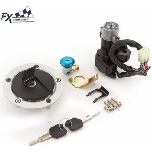 Motorcycle Ignition Switch Fuel Gas Cap Cover Seat Lock Key Set For Suzuki GSXR 600 750 1000 GSXR600 GSX-R750 GSX650F 2004-2015