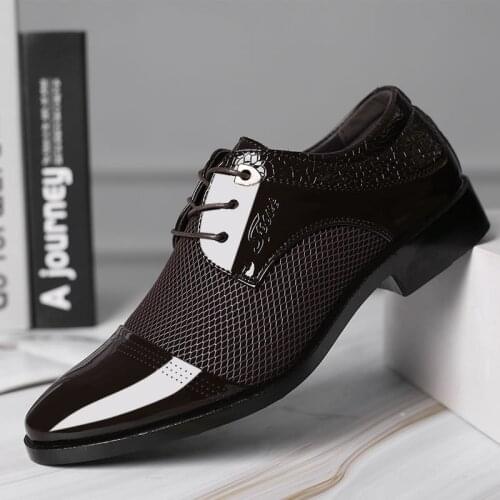 New Arrival Men Formal Slip On Shoes Pu Leather Flat Shoes sapato social masculino Male Business Shoes 569