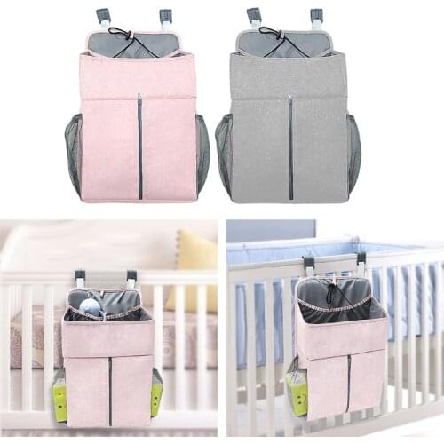 Baby Bed Organizer Hanging Bags For Newborn Crib Diaper Storage Bags Baby Care Organizer Infant Bedding Nursing Bags