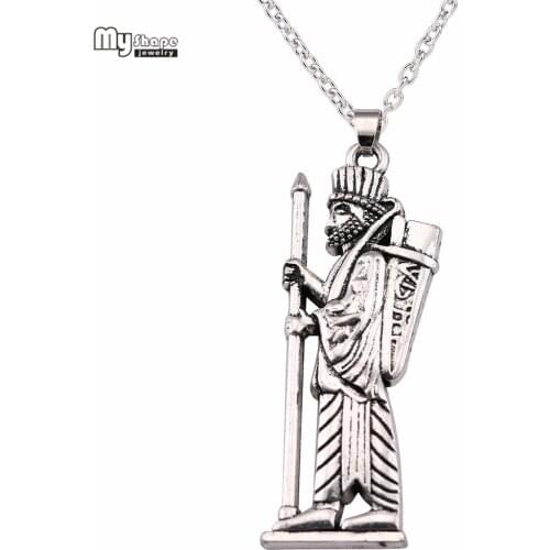 My Shape Ahura Mazda Iranian Statement Necklace Men Persian Empire Religion Pandent Zoroastrianism Necklaces for Women