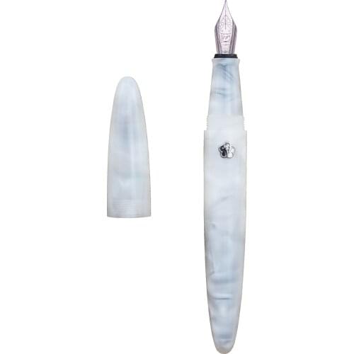 LIY (Live In You) FUTURE Series White Resin Fountain Pen Schmidt EF/F Nib Awesome Writing Ink Pen for Gift Collection Office