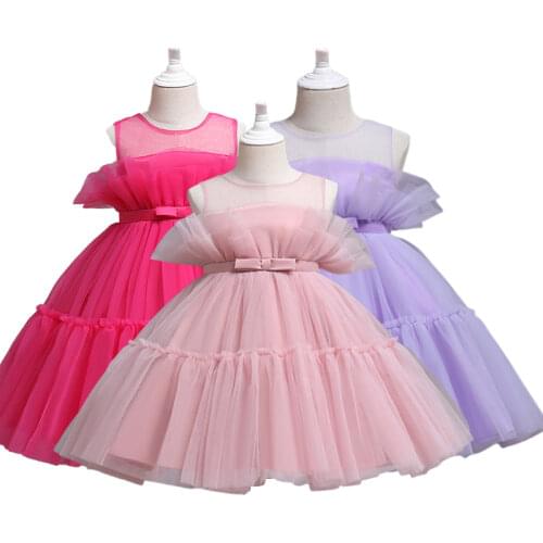 Christmas Children Dress Pearls Princess Dress Flower Girls Wedding Dress Kids Dresses 3-10 Years Halloween Girls Party Dress