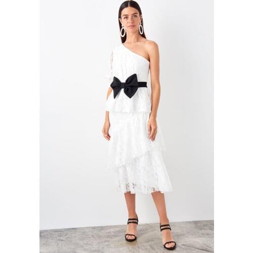 Trendyol Ruched Dress TPRSS19EL0529