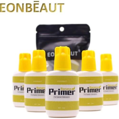 EONBEAUT Eyelash Extension Glue Primer Banana15ml Liquid For Lash Eyelash For Professiona Makeup Shop Wholesale Reinforce Lash