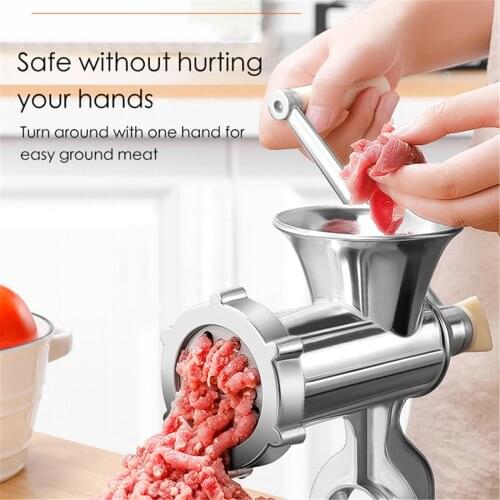 Manual Meat Grinder Hand Operated Beef Noodle Pasta Mincer Sausages Filler Maker Gadgets Aluminum Grinding Machine Kitchen Tools