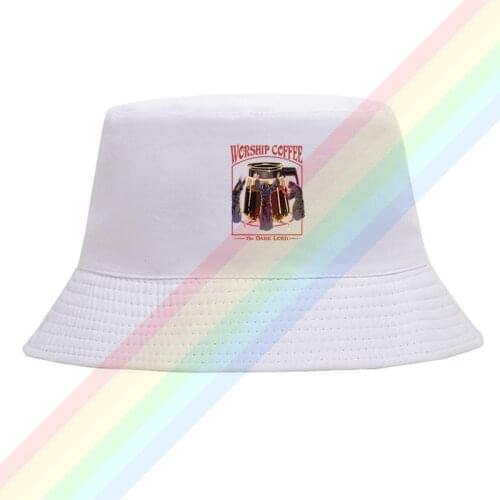Worship Coffee The Dark Lord Summer Outdoor Cap Travel Beach Sun Hat Unisex Double Sides Wear