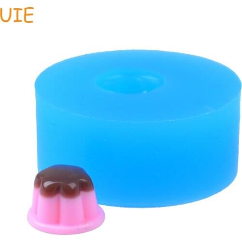 GYL028U 10.4mm Pudding Silicone Push Mold - Sugarcraft, Miniature Food, Fondant, Chocolate, Candy, Resin Clay, Icing Mold