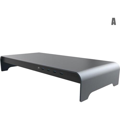 Hot Sale Smart Base Aluminum Alloy Computer Laptop Base Stand with 4 USB 3.0 Port