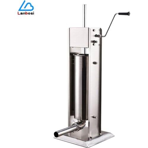 Vertical Horizontal Commercial Sausage Stuffer 7L Manual Gear Sausage Filling Machine Stainless Steel Sausage Machine