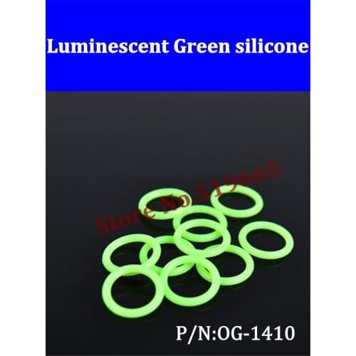 High quality Barrow G1 / 4 Universal water cooling Luminescent Green silicone Seal O-ring 50pcs/ set water cooler PC accessories