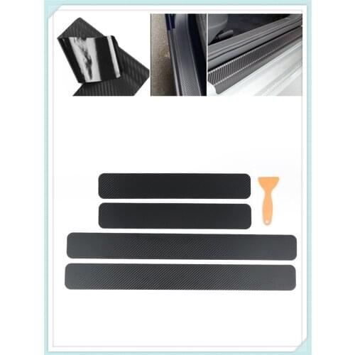 4 pieces of car shape carbon fiber door edge scratch protection film for Honda Jade FCV Crider NSX-GT N-One GEAR FCEV