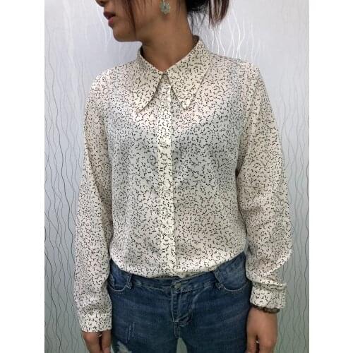 Women Blouses 2020 New Spring Autumn Lapel Long Sleeve Office Shirt Blouse Shirt Casual Tops