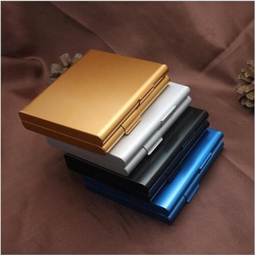 1Pcs Cigar Storage Container Metal Men Gift Smoking Accessories 9.2*8.2*2CM Cigarette Case Tobacco Holder Pocket Box
