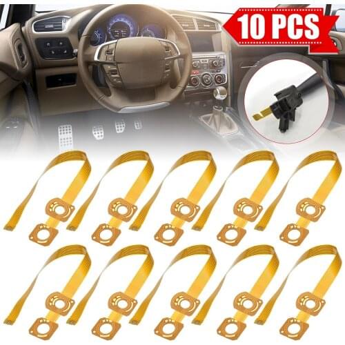 10pcs Car Turn Signal Switch Flex/Ribbon Cable Trun Signal Steering Column for Peugeot for CITROEN COM2000 COMM2000 Replacement
