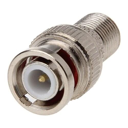 10Pcs/Set BNC Male Plug To F Female Jack Coax Connector Adapter For CCTV Camera