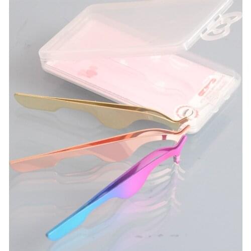 10pcs wholesale eyelash curler false eyelashes volume tweezers fake 3d mink eye lash applicator faux cils lift accessories tools