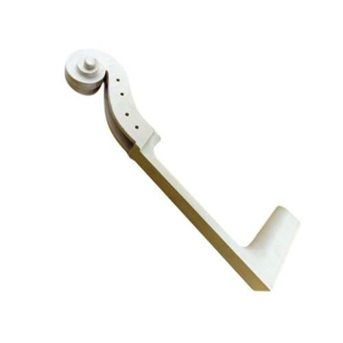 4/4 Cello Head White Head Maple Wood Hole Drilled Neck Polished