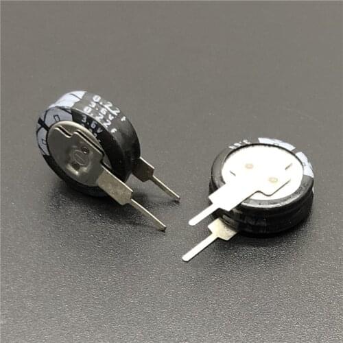 5Pcs/20Pcs 0.22F 3.6V ELNA DXS Series 11.5x13mm 3.6V0.22F V-Type Low ESR Farad Super Capacitor