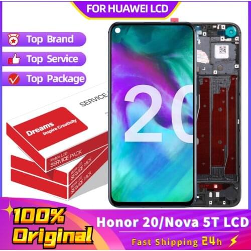 6.26" For Huawei Honor 20 LCD Display Touch Screen Digitizer For Huawei YAL-L21 YAL-AL00 YAL-L71A Nova 5T LCD Replacement Parts