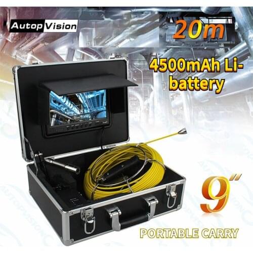 WP90A 9" Monitor borescope inspection camera Industrial/Household/Worker Endoscope Used to check pipes, walls, cracks, dry wells