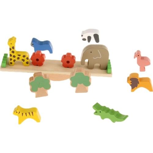 Wooden Educational Toy Forest Animal Balance Toy For Kids Toddlers Children